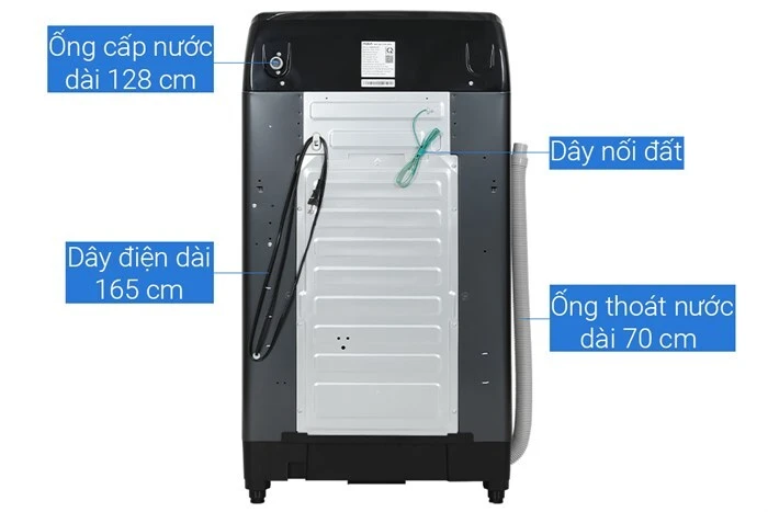 Máy Giặt Lồng Đứng Aqua 12 Kg AQW-DR120HT.BK